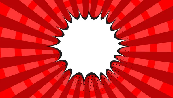 Çizgi film geçmişi, Pop Art Red çizgi roman karikatürü. nokta desenli yarım ton soyut arkaplan. Vektör yarım ton çizimi. Komik süper kahraman metni ve konuşma balonu için klasik arkaplan, 