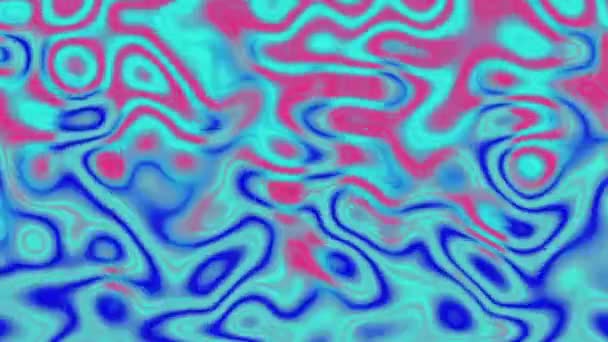 Abstract Vídeo Color Topographic Relief Map Ondulado Líquido Psicodélico Groovy — Vídeo de Stock