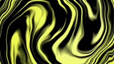 Soyut kıvrımlı kıvrımlı çizgili sarı arka plan animasyonlu, soyut fütüristik dalga şekilli arka plan, yavaş hareket eden dalgalı şekiller, hareketli akışkan soyutlama akışı, soyut moda dalgaları 