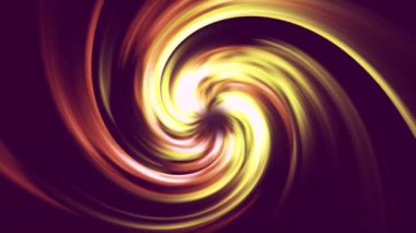 Parlak kırmızı ve sarı ışık ışını soyut bükülmüş tünel hareketi, soyut dönen sarmal desen renk animasyon arka planı, kıvrılmış çizgilerle modern hareket dekorasyonu, parlayan dönen dönen