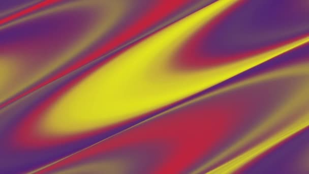 Абстрактный Красный Желтый Градиент Потока Фона Текстура Мрамора Жидкости Линиями — стоковое видео
