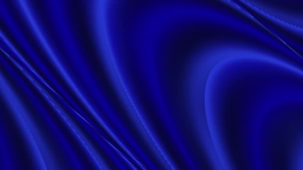 Abstract Donkerblauwe Stroom Vloeistof Vloeibaar Verloop Achtergrond Vloeibare Marmer Kunst — Stockvideo