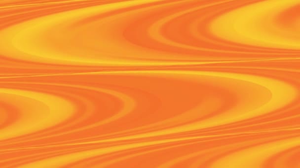 Abstract Orange Flow Gradient Background Liquid Marble Art Texture Lines — Stock Video