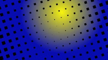 soyut yarım ton gradyan noktaları sarı ve mavi retro pop art polkadot hareketli video arkaplanı