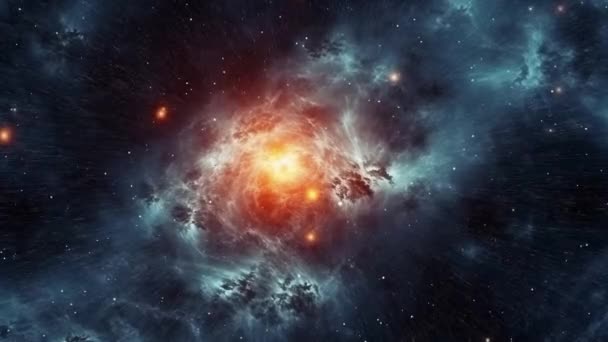 Niebezpieczna Przestrzeń Wielka Niesamowita Galaktyka Wysokiej Jakości Materiał — Wideo stockowe