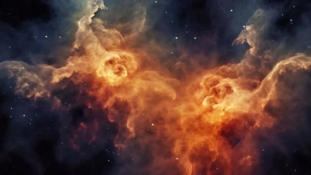 Досліджуйте Захоплюючу Красу Космічного Дива Приголомшливі Галактичні Танці Яскравими Відтінками — стокове відео