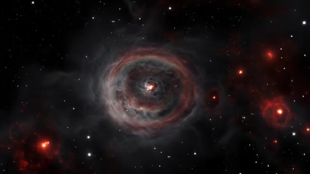 Fermecătoare Galaxie Post Supernovă Imagini Înaltă Calitate — Videoclip de stoc