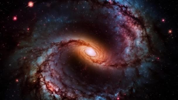 Incantevole Galassia Post Supernova Filmati Alta Qualità — Video Stock