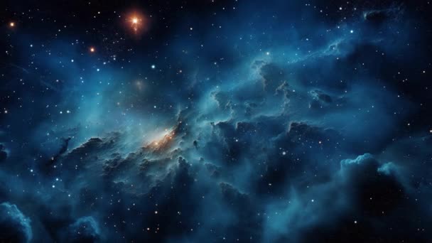 Vídeo Que Transporta Para Cantos Remotos Cosmos Onde Estrelas Galáxias — Vídeo de Stock