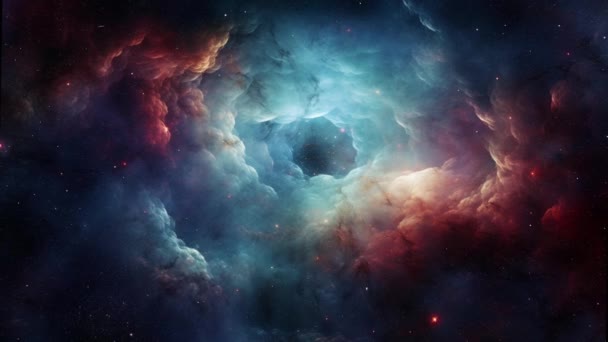 아름다운 색깔의 은하의 중심으로 고품질 — 비디오