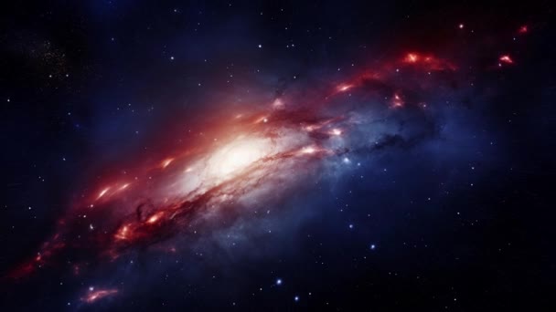 Подорож Галактики Високоякісні Кадри — стокове відео