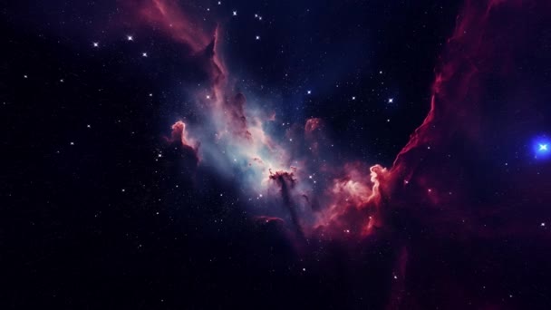 Úžasná Purpurová Temnota Rozloze Vesmíru Vysoce Kvalitní Záběry — Stock video