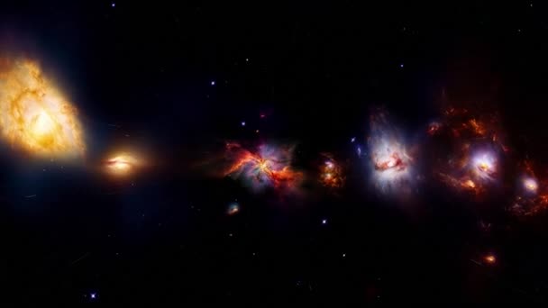 Fantástico Hiper Salto Para Galáxia Imagens Alta Qualidade — Vídeo de Stock