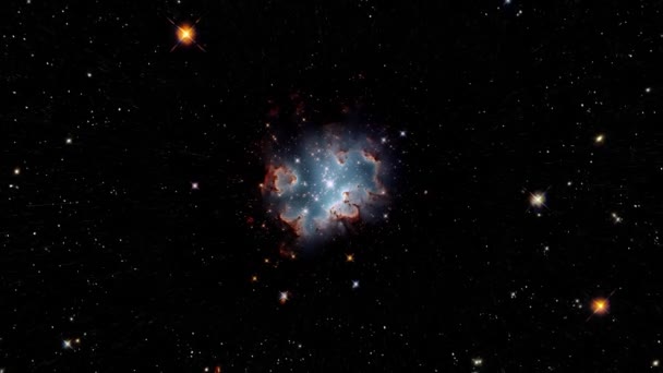 Una Galaxia Cósmica Otro Extremo Del Universo Imágenes Alta Calidad — Vídeo de stock