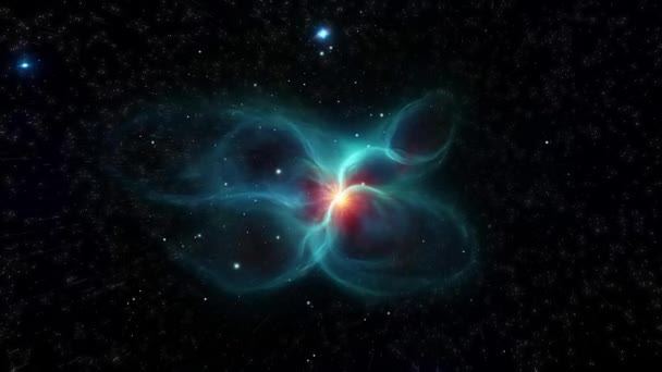 Una Supernova Que Explotó Formando Una Hermosa Nebulosa Imágenes Alta — Vídeo de stock