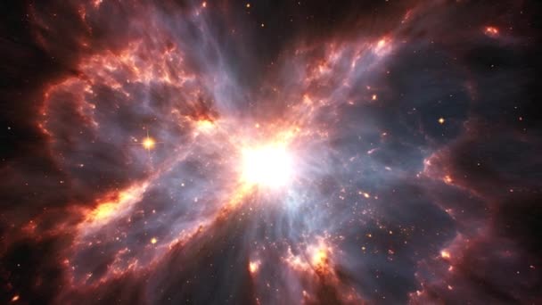 Centre Lumineux Galaxie Nouveau Système Spatial Images Haute Qualité — Video