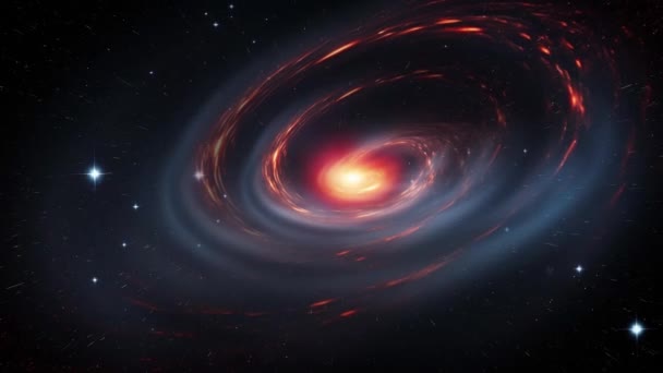 Μια Μαύρη Τρύπα Που Τραβάει Ένα Αστέρι Υψηλής Ποιότητας Πλάνα — Αρχείο Βίντεο