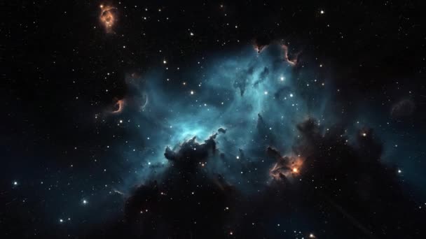 Fundo Cósmico Voo Entre Estrelas Galáxias Imagens Alta Qualidade — Vídeo de Stock