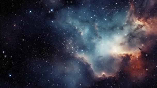 Schöner Hintergrund Mit Galaxien Sternen Raumfahrt Hochwertiges Filmmaterial — Stockvideo