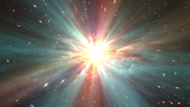 Supernova Som Exploderade Skapande Nya Kemiska Grundämnen Högkvalitativ Film — Stockvideo