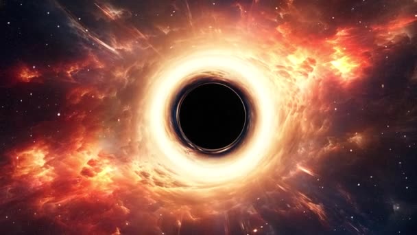Velká Černá Díra Středu Galaxie Vysoce Kvalitní Záběry — Stock video