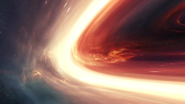 ブラックホールの降着円盤の拡大画像 高品質4K映像 — ストック動画