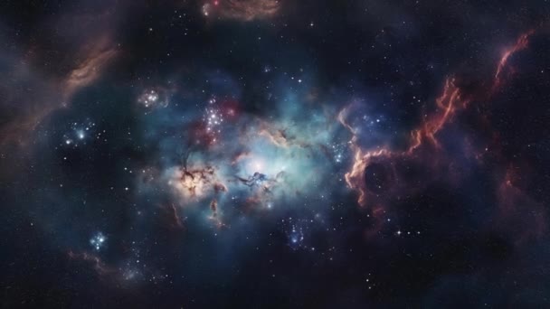 外层空间的星云和星系 高质量的4K镜头 — 图库视频影像