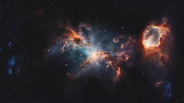 Прекрасная Новая Галактика Новые Открытия Высококачественные Кадры — стоковое видео
