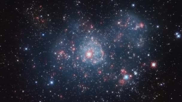 Mirando Través Telescopio Cúmulo Estrellas Imágenes Alta Calidad — Vídeos de Stock