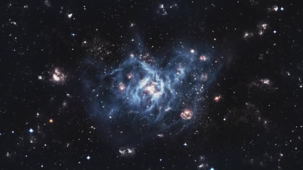 猎户座星云 在太空中飞行高质量的4K镜头 — 图库视频影像