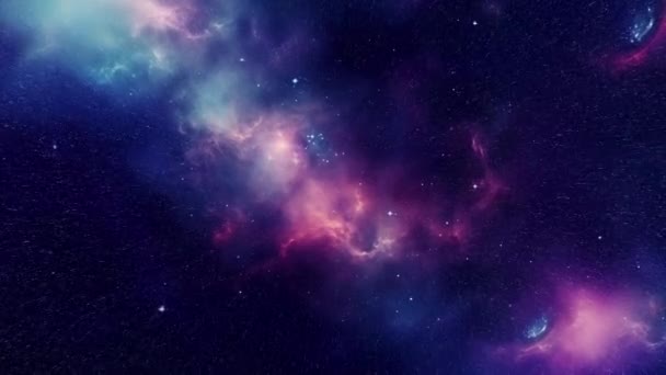 蓝光和紫光的银河 宇宙的开始 高质量的4K镜头 — 图库视频影像