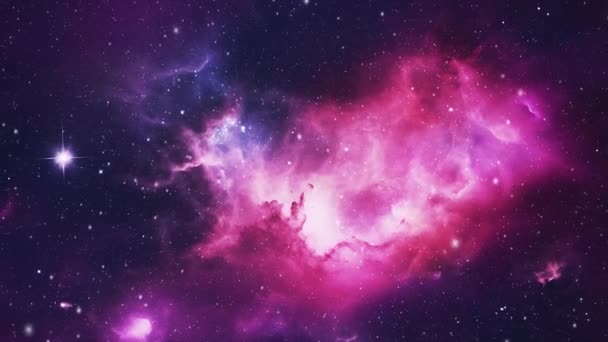 宇宙の反対側にあるピンクの銀河 高品質4K映像 — ストック動画