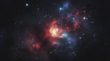 Uzay yolculuğu ve yeni galaksilerin keşfi. Yüksek kalite 4k görüntü