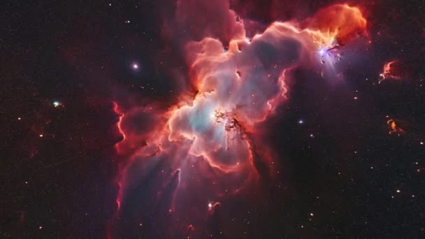 不同深红色的银河 高质量的4K镜头 — 图库视频影像