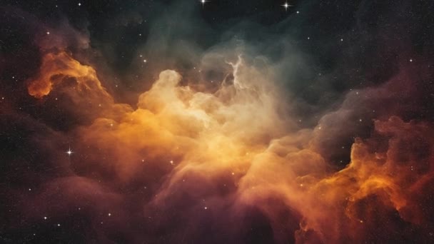 Nori Praf Cosmic Care Format Nebuloasa Imagini Înaltă Calitate — Videoclip de stoc