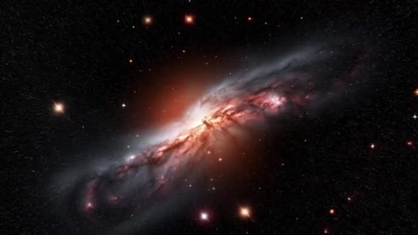 Voyage Travers Cosmos Cœur Galaxies Lointaines Images Haute Qualité — Video