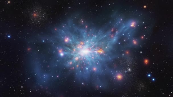 우주를 먼지와 별들의 고품질 — 비디오
