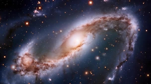 Espacio Exterior Con Estrellas Polvo Galaxias Imágenes Alta Calidad — Vídeos de Stock