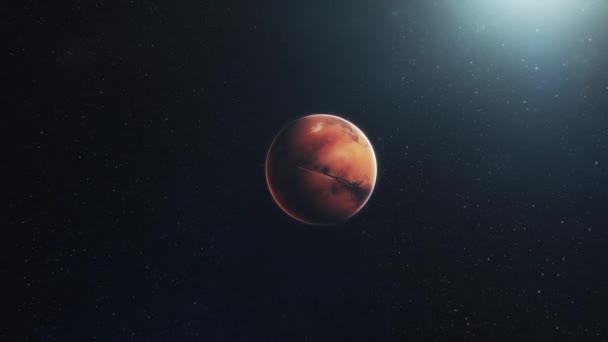 Άρης Στο Διάστημα Υψηλής Ποιότητας Πλάνα — Αρχείο Βίντεο