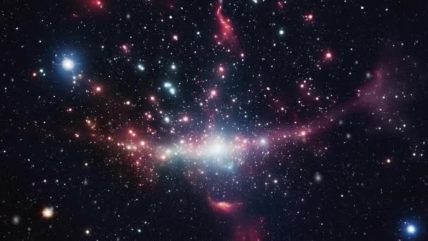 Racimos Estrellas Galaxias Imágenes Alta Calidad — Vídeos de Stock