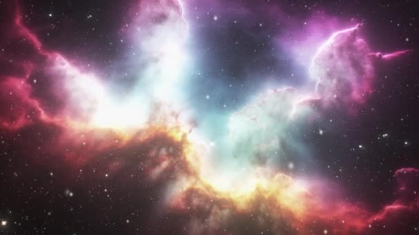 Galaktyki Otwartej Przestrzeni Tło Wideo Temat Przestrzeni Kosmicznej Wysokiej Jakości — Wideo stockowe