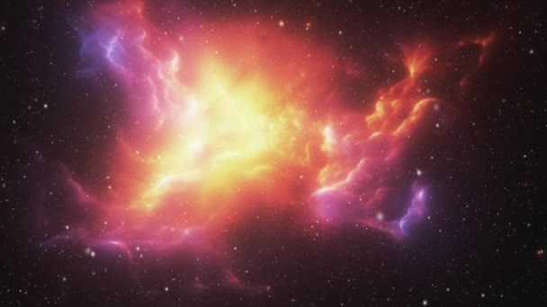 Галактики Открытом Космосе Видео Фон Космическую Тему Высококачественные Кадры — стоковое видео