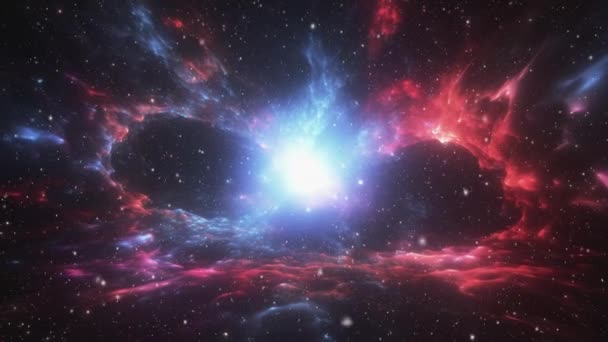 Kosmische Achtergrond Video Sterren Melkwegstelsel Kosmisch Stof Hoge Kwaliteit Beeldmateriaal — Stockvideo