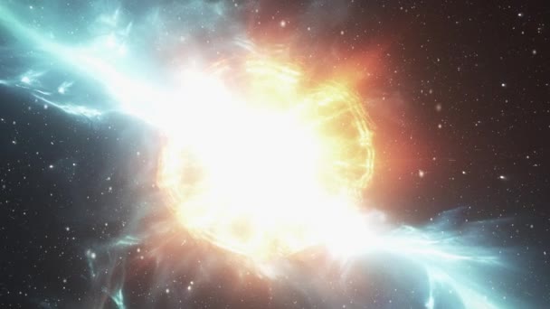 Uzayda Süpernova Yüksek Kalite Görüntü — Stok video