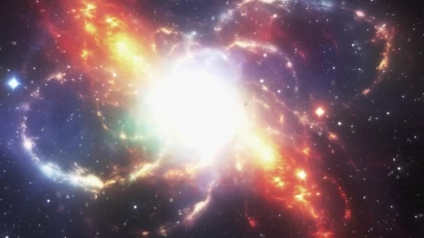 Галактики Планети Космічний Пил Дивовижні Пейзажі Всесвіту Високоякісні Кадри — стокове відео