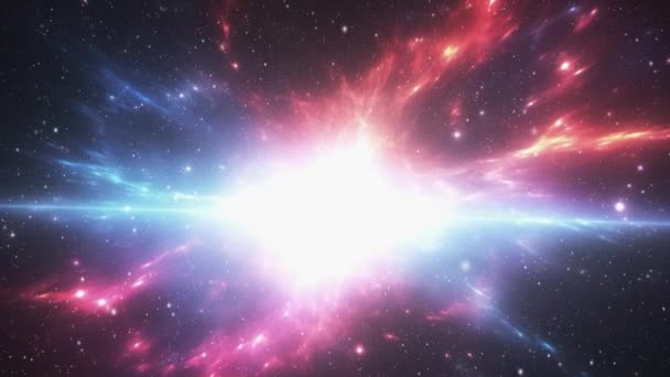 Fantastiska Rymdbakgrunder Andra Galaxer Och Världar Rymden Färdas Genom Universum — Stockvideo