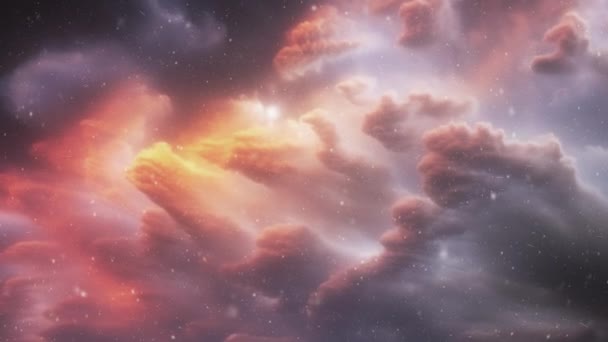 Nuvens Cósmicas Poeira Gás Imagens Alta Qualidade — Vídeo de Stock
