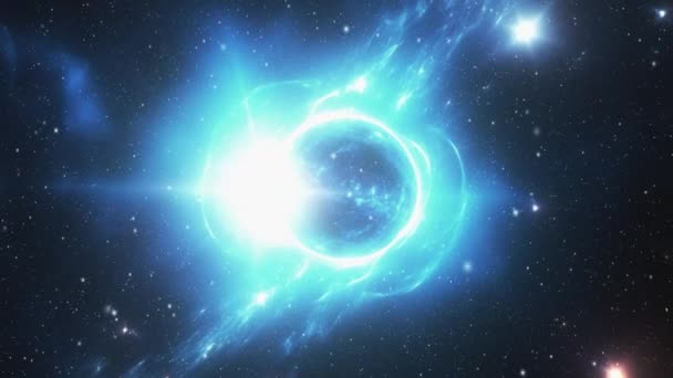 Fond Cosmique Galaxie Étoiles Poussière Espace Avec Gaz Images Haute — Video