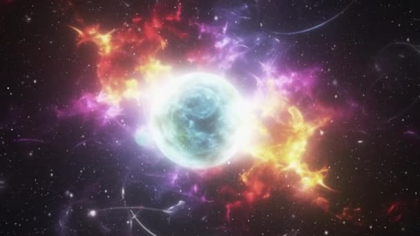 Makrovilágegyetem Kozmikus Háttér Szingularitás Kiváló Minőségű Felvételek — Stock videók