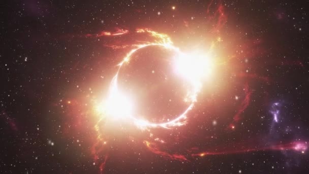 Macro Univers Début Univers Chaud Des Galaxies Images Haute Qualité — Video